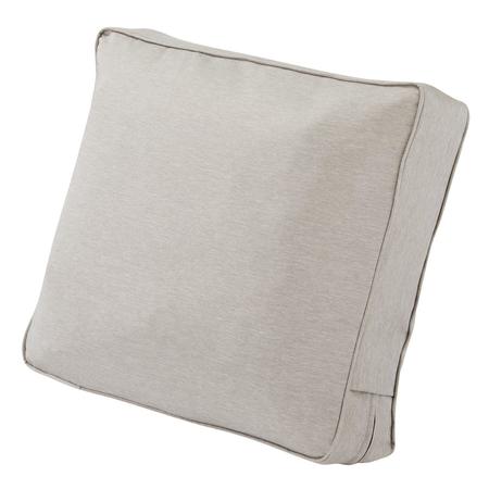 CLASSIC ACCESSORIES Montlake FadeSafe Patio Lounge Chair/Loveseat Back Cushion, 25 x 15 x 4 Inch, Heather Grey 62-127-HGREY-EC